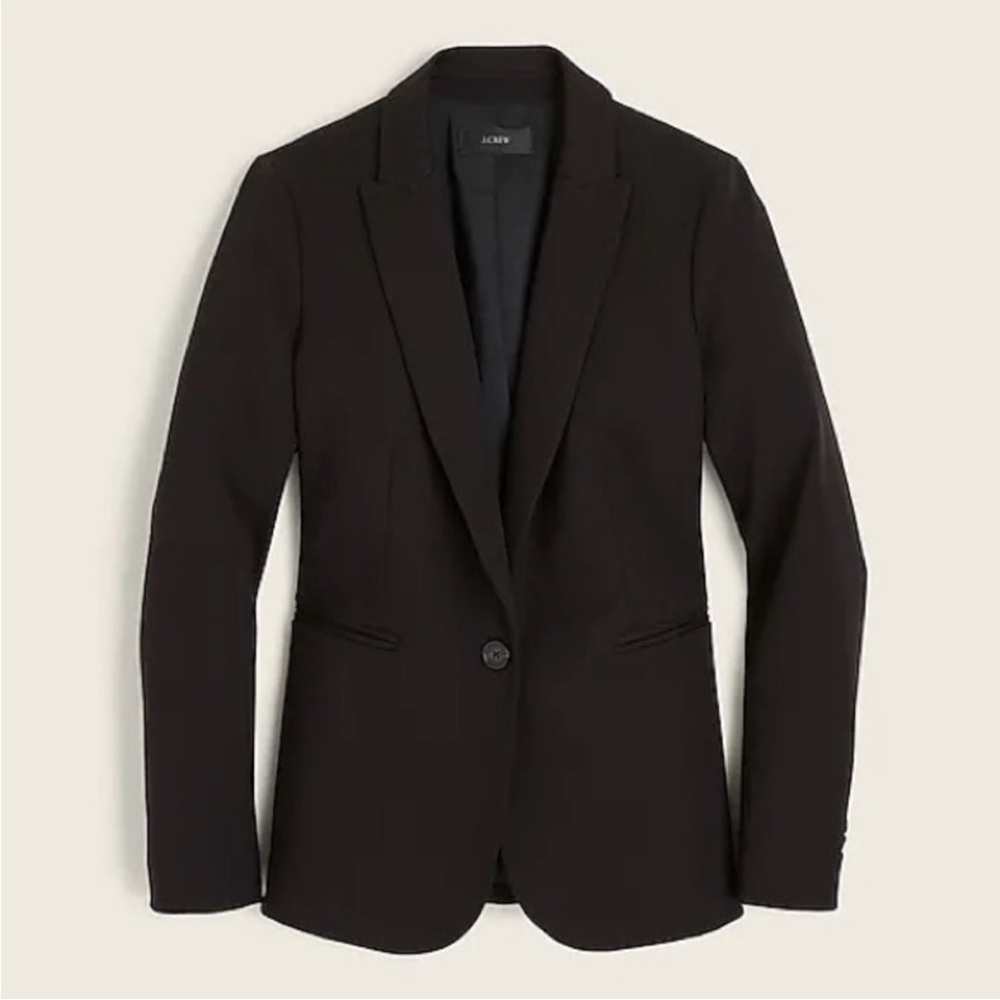 J. Crew Women's Black Parke Blazer 2 Tall